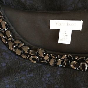 *SALE $18* Navy&black maternity dress, rhinestones